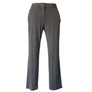 Theory Pants women's size 4 Slim Crop Trouser Houndstooth Plaid corporate Office